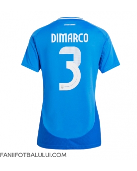 Italia Federico Dimarco #3 Echipament de Fotbal Replică European 2024 Femei Acasa